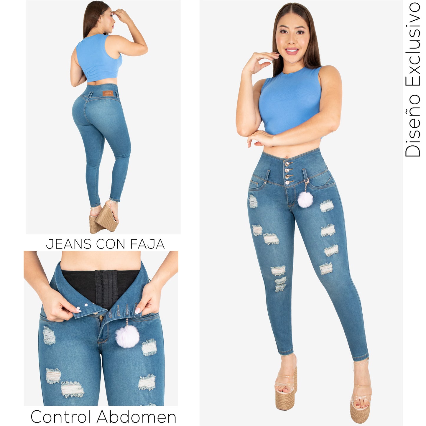 Lleva Estos 2 Jeans Por $179.000 CON FAJA (60)