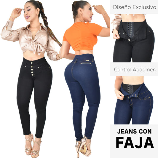 Lleva Estos 2 Jeans Por $179.000 CON FAJA 1️⃣6️⃣