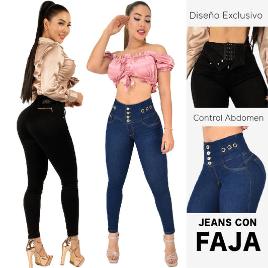 Lleva Estos 2 Jeans Por $179.000 CON FAJA ⭐️