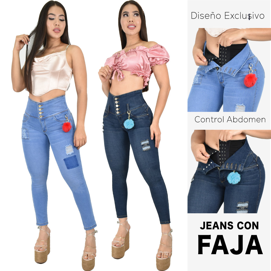 Lleva Estos 2 Jeans Por $179.000 CON FAJA 3️⃣8️⃣