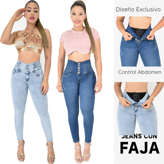 Lleva Estos 2 Jeans Por $179.000 CON FAJA 2️⃣