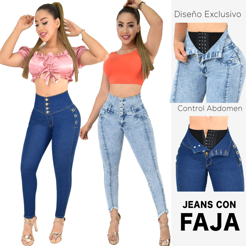 Lleva Estos 2 Jeans Por $179.000 CON FAJA 1️⃣2️⃣