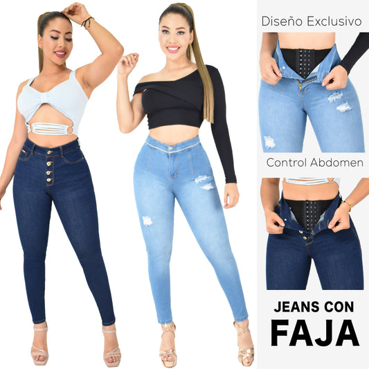 Lleva Estos 2 Jeans Por $179.000 CON FAJA 🐠