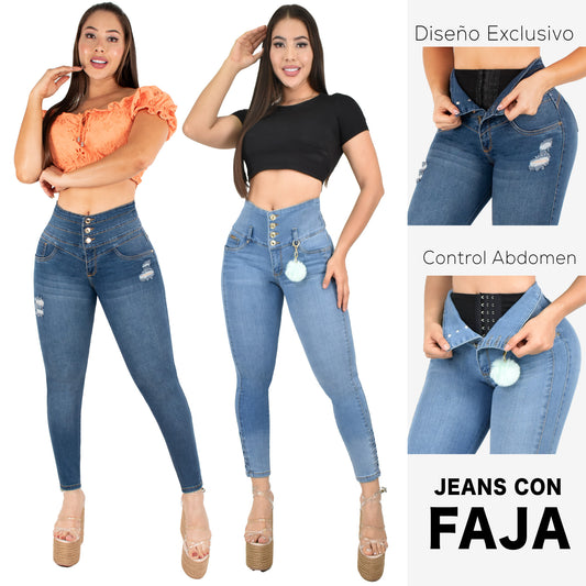 Lleva Estos 2 Jeans Por $179.000 CON FAJA ❤️