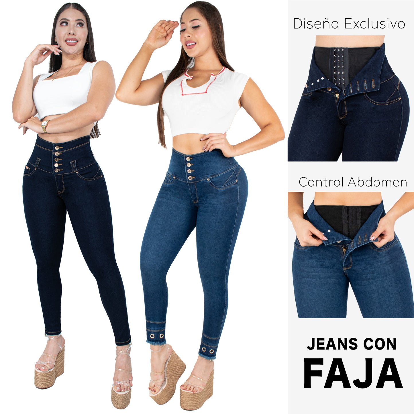 Lleva Estos 2 Jeans Por $179.000 CON FAJA š©·