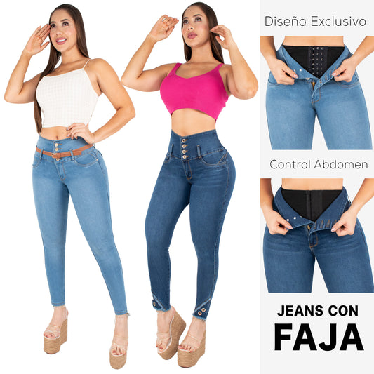 Lleva Estos 2 Jeans Por $179.000 CON FAJA 🧡