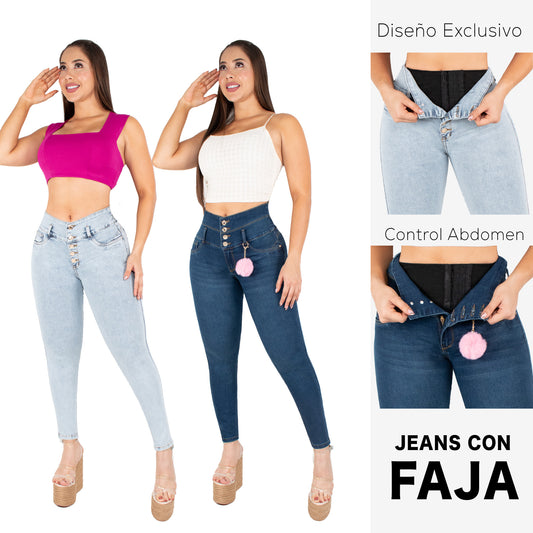 Lleva Estos 2 Jeans Por $179.000 CON FAJA 3️⃣