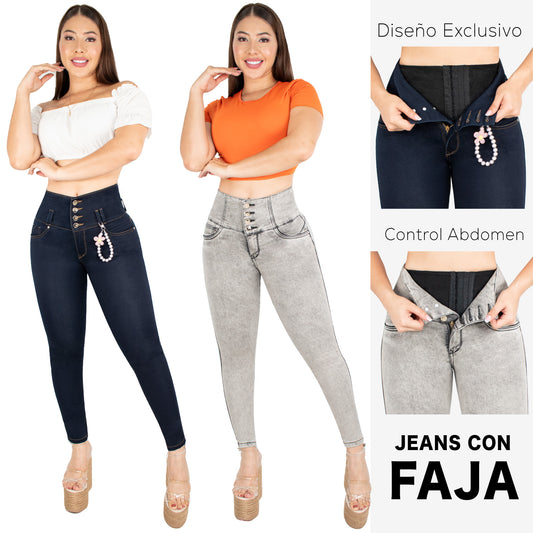 Lleva Estos 2 Jeans Por $179.000 CON FAJA 1️⃣2️⃣