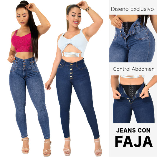 Lleva Estos 2 Jeans Por $179.000 CON FAJA 🧤
