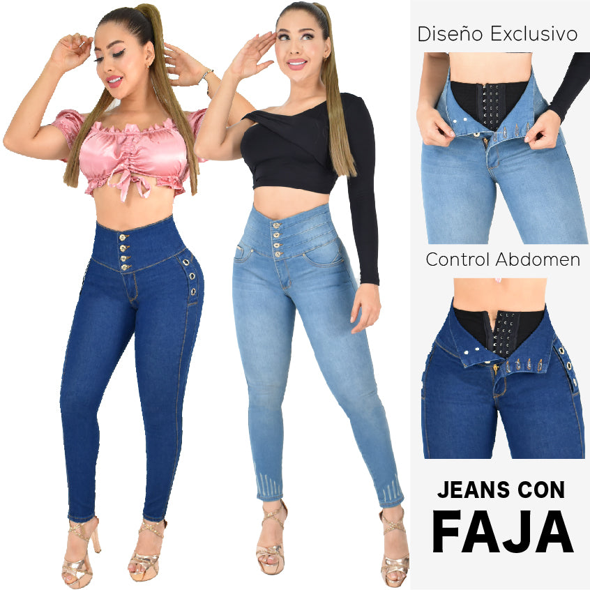 Lleva Estos 2 Jeans Por $179.000 CON FAJA 1️⃣1️⃣