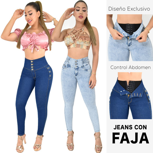 Lleva Estos 2 Jeans Por $174,900 CON FAJA 🎁