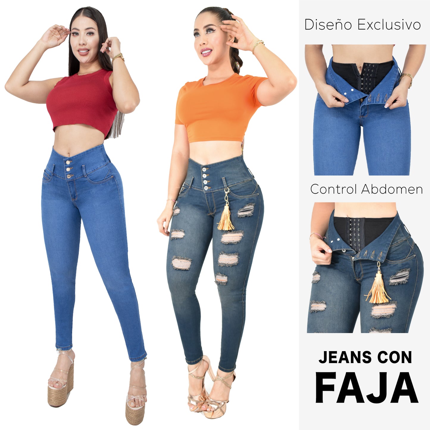 Lleva Estos 2 Jeans Por $174,900 CON FAJA 🌹