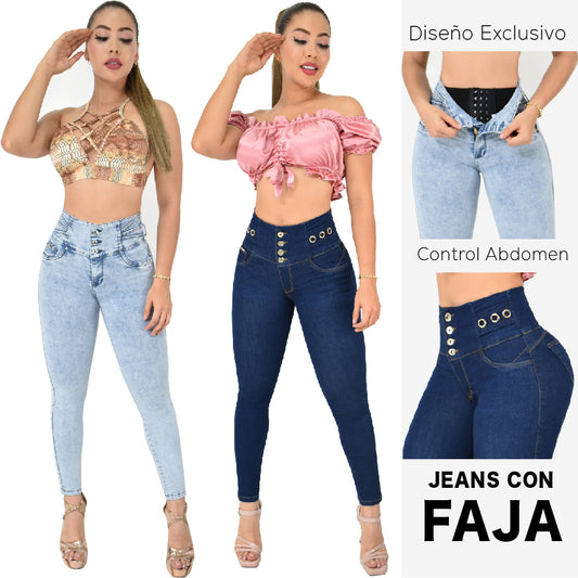 Lleva Estos 2 Jeans Por $174,900 CON FAJA 🌸