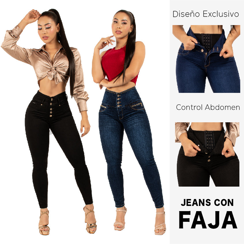 Lleva Estos 2 Jeans Por $174,900 CON FAJA 🟡