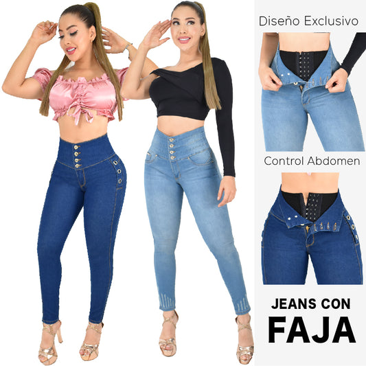 Lleva Estos 2 Jeans Por $174,900 CON FAJA 1️⃣1️⃣