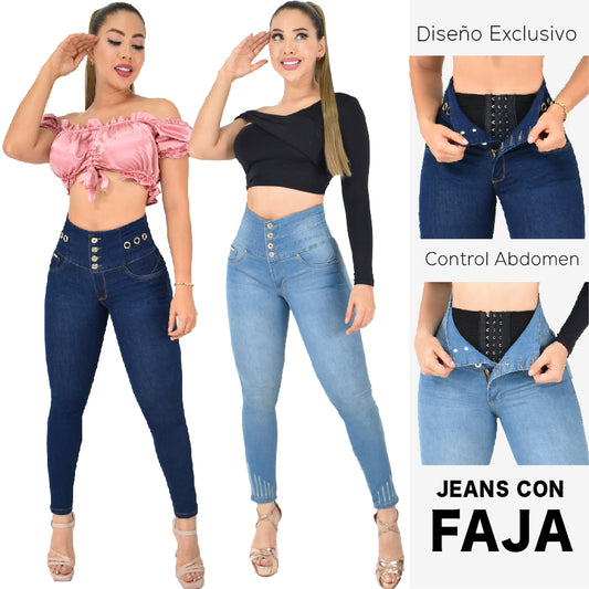 Lleva Estos 2 Jeans Por $174,900 CON FAJA 1️⃣