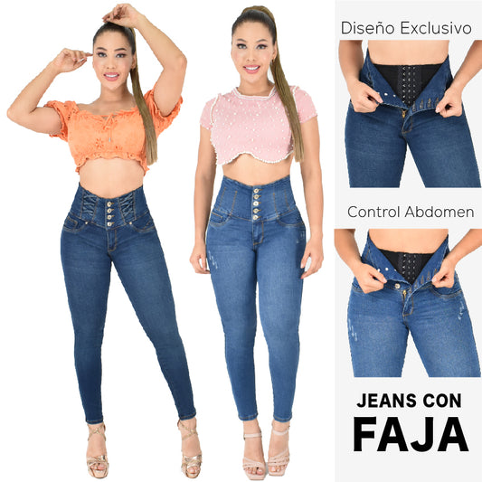 Lleva Estos 2 Jeans Por $174,900 CON FAJA 🟣