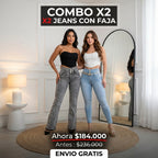 Lleva estos 2 Jeans Premium con Faja  ⚫️