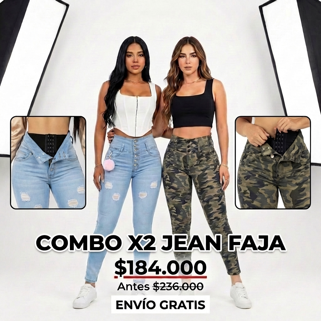 Lleva estos 2 Jeans Premium con Faja  ⚫️